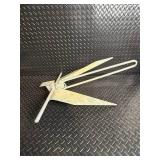 Galvanized Boat Anchor with Flukes, Shank, Crossbar & Ring