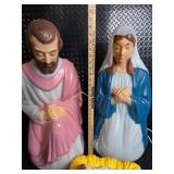 General Foam Plastics Nativity Figures - Mary, Joseph & Baby Jesus (3-Piece Set)
