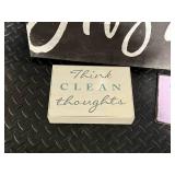 Wall Hangings Every Family Has a Story, Think Clean Thoughts & The Future Belongs to Those Who Believe in Their Dreams (Lot of 3)
