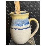 Ceramic Pottery Pitcher signed Rich - Quiche Pan Dishwasher-Safe, Microwave-Safe, Oven-Safe -