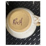 Ceramic Pottery Pitcher signed Rich - Quiche Pan Dishwasher-Safe, Microwave-Safe, Oven-Safe -