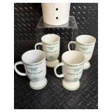 Budweiser 1985 Limited Edition Stein - A Series by CeramArte Brazil Tuxedo Champagne Holder, Irish Coffee Cups