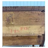 Vintage Oak Secretary Desk with Drop-Front Writing Surface and Pigeonhole Cubby