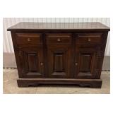 Traditional Wood Sideboard Cabinet with 3 Drawers and 3 Doors