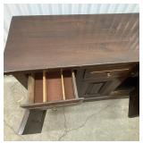 Traditional Wood Sideboard Cabinet with 3 Drawers and 3 Doors