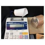 Sharp EL-1801C 12-Digit 2-Color Print Calculator