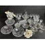 Assorted Crystal Glassware - Stemware, Bowls & Centerpiece