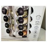 New 16 Jar Spice Rack FILLED with Spices