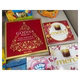 Assorted Candy, Merci Chocolate, Godiva, Gummy Candy, and More
