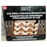 New Box of Ceramic Gas Grill Charcoal Substitute Briquettes