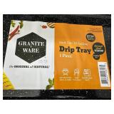 New Graniteware Porcelain Coated Grill Tray and Drip Tray