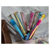 Knitting Supplies, Needles, Yarn, Fabric Bins, and More