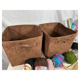 Knitting Supplies, Needles, Yarn, Fabric Bins, and More