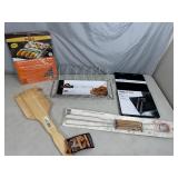 New BBQ Accessories, Grill Scraper, Rib Stand, Grate Lifter, and More