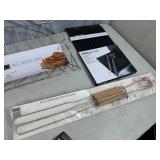 New BBQ Accessories, Grill Scraper, Rib Stand, Grate Lifter, and More