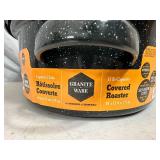 New 15 lb Graniteware Roaster Pan with Lid