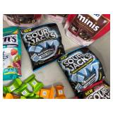 Assorted Candy, Ritter Chocolate, Fruit Snacks, Sour Jacks, and More