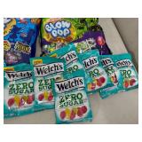 Large Lot of Assorted Candy, Blow Pops, Welch