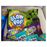 Large Lot of Assorted Candy, Blow Pops, Welch