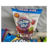 Large Lot of Assorted Candy, Blow Pops, Welch