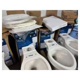 Large Lot of New / Unused Toilet Parts, Tanks, Bowls, Etc