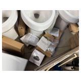 Large Lot of New / Unused Toilet Parts, Tanks, Bowls, Etc