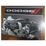 Dodge metal sign, measures 12 x 16"...