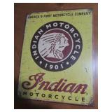 Indian Motorcycles metal sign, meas...