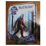 Pabst Beer metal sign, measures 12 ...