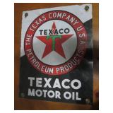 Texaco metal sign, measures 12 x 16...