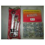 3pc Box wrench set with SAE grease ...