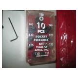 10pc torx socket bits with larger s...
