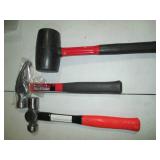Rip hammer, ball peen hammer and ru...