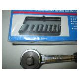 9pc Metric impact socket set with r...