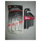 3pc offset screwdriver set plus hex...