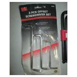 3pc offset screwdriver set plus hex...