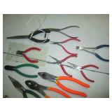 Lot of assorted pliers...