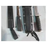Filet and hunting knives with hards...