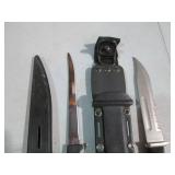 Filet and hunting knives with hards...