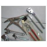 Crescent wrenches, vise grips and c...