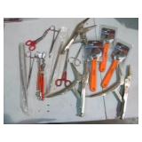 Vise grips, locking end scissor pli...