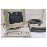 Apple Multiple Scan 15A/V Display w/Keyboard & PowerBook Duo Laptop w/Apple Duo Dock II