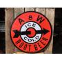 A&W ROOT BEER - 30" Embossed Metal Sign