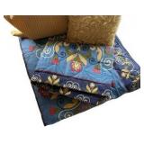 Blue & Yellow King Size Comforter Set