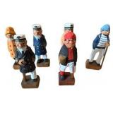 Hand Carved Wooden Nautical Figurines