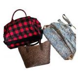 Two Overnight Bags & Tote