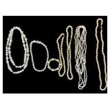Variety of Pearl Necklaces & Bracelet