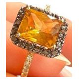 14K Citrine Ring