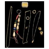 Variety of Unmarked Jewelry Items