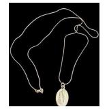 St. Anne de Beaupré Silver Necklace